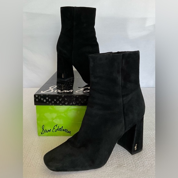 Sam Edelman Black Ankle Booties Stylish and Comfortable - Picture 1 of 8